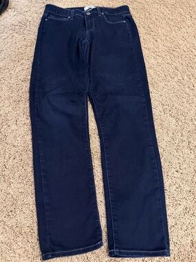 PAIGE skyline ankle peg dark wash jeans